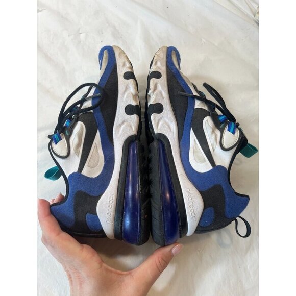 Nike Air Max 270 React (GS) “Oracle Aqua Blue” Size 4Y - Picture 7 of 12